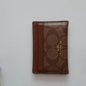 Coach Monogram Card Holder